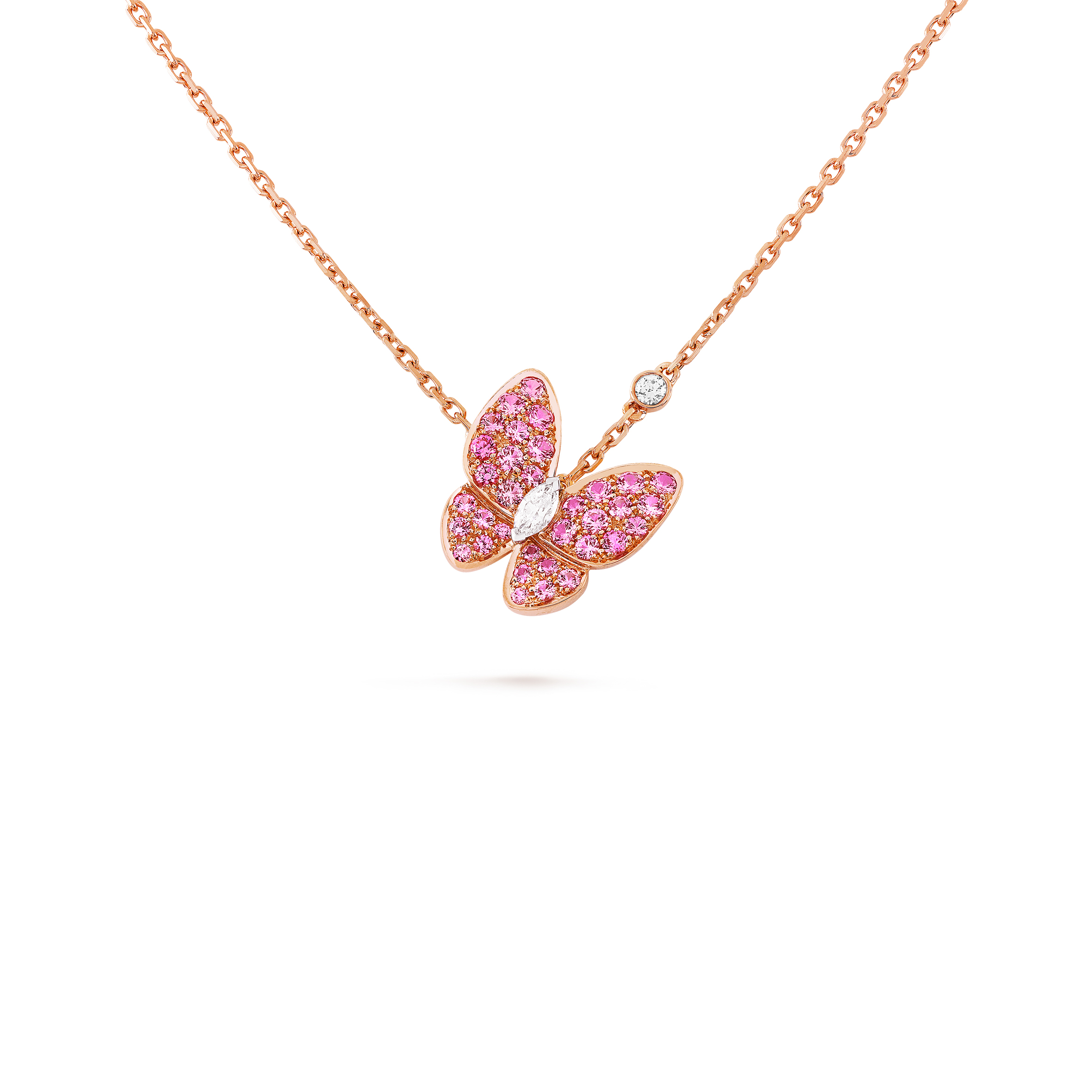 V*N CL*F arpels two butterfly pendant vcaro3m200